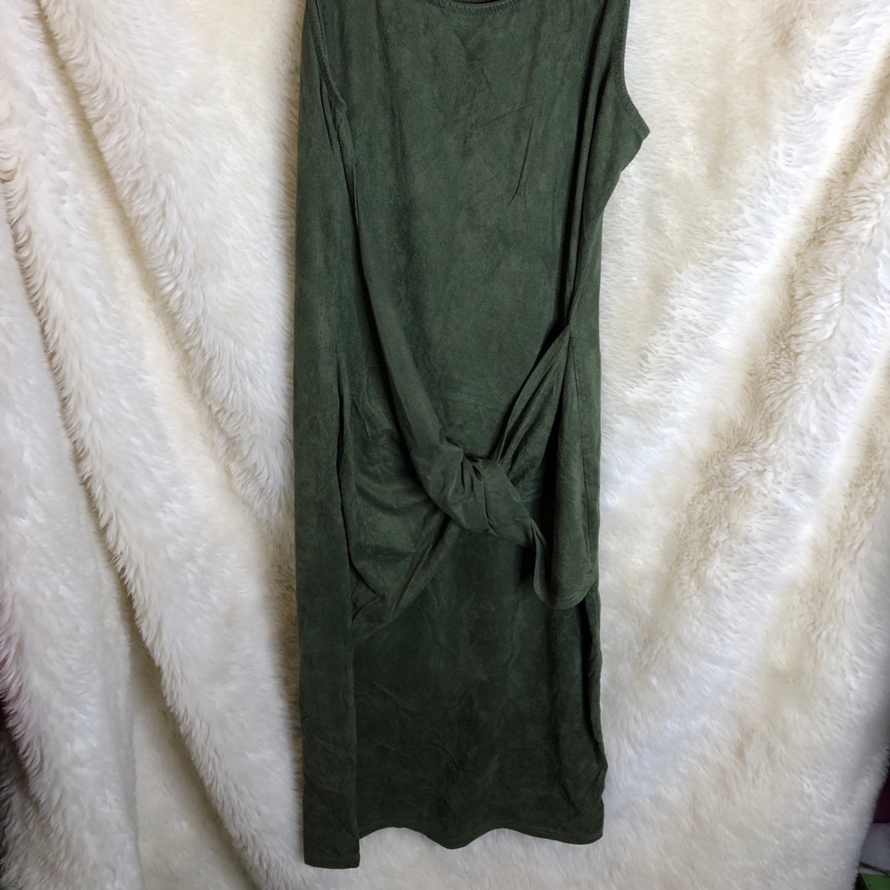 Olive green club dress